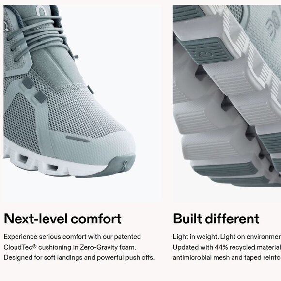 ON CLOUD 5 WOMEN'S 8 SHOES - Picture 3 of 10